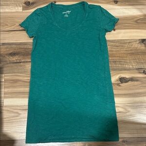 Universal Thread Women's Green Short Sleeve Long Tee / Mini Dress